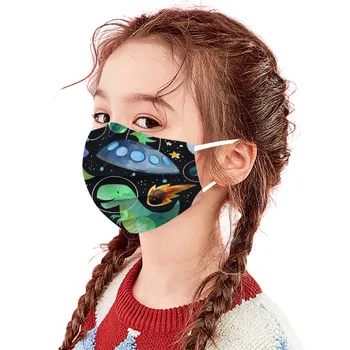 50% Children ' s Mask Plads Disponibel Høj Kvalitet Maske Ørekrog 50PC Ikke-vævet Støvtæt Aktivt Kul Ansigt, Mund Maske 1021