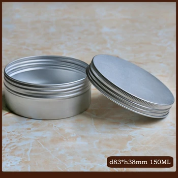 50stk/masse 150g Aluminium Kosmetiske Jar Gevind Pot Fløde Lip Balm Maske Tin Salve håndcreme Box
