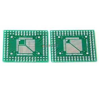 50stk QFP/TQFP/FQFP/LQFP 32/44/64/80/100 At DYPPE Adapter PCB Board Converter diy elektronik