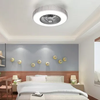 55cm led loft ventilator lamper med lys fjernbetjening lampe ventilator Lydløs Motor soveværelse indretning fans