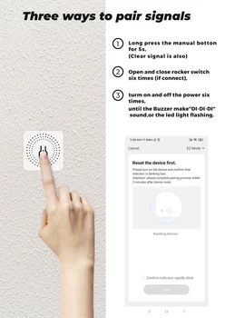 5pcs 16A MINI Smart Wifi Skifte Timer Trådløse kontakter Med Tuya Alexa Google Home Smart Home Automation Smart Husstand