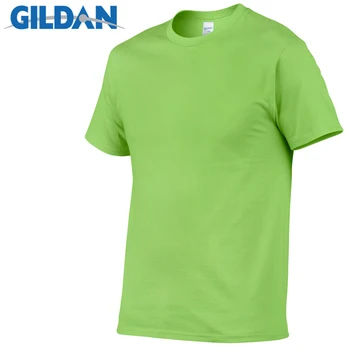 5pcs/Masse GILDAN Helt ensfarvet T-Shirt Herre Sort Og Hvid Bomuld T-shirts, Sommer Skateboard Tee Dreng Skate Tshirt Toppe