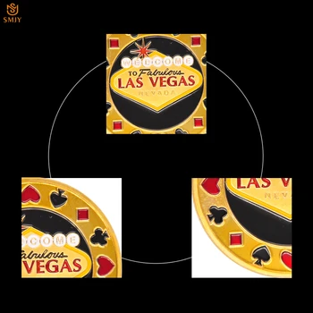 5Pcs/Meget Velkommen Til Las Vegas PokerStrategy Guld Farve Poker Card Guard Casino Chip Token OS Poker Mønt Indsamling Og Gaver