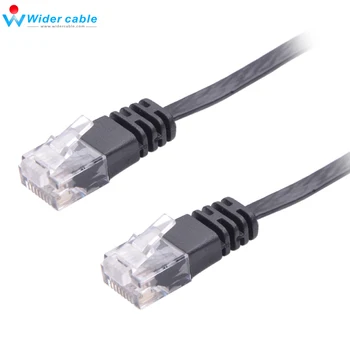 5pieces 1.1 mm Tykkelse Ultra Slim CAT6 Ethernet Lan-Kabel Fladskærms Kobber RJ45 Patch Cor Wire 2 Røde farve