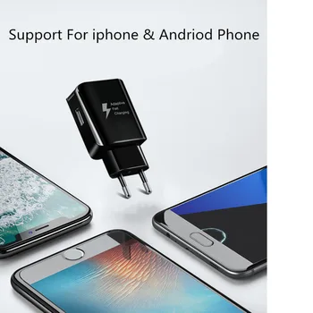 5V2A EU/US-Stik USB Hurtig Oplader til iPhone, Samsung Xiaomi Redmi Huawei LG Android Rejse Væggen Hurtig Rejse Oplader Power Adapter