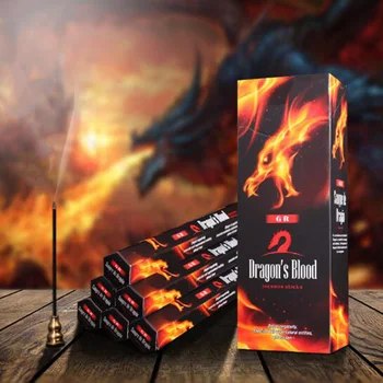 6 Lille Boks I En Stor papkasse med Ambra Duft Røgelse Pind Dragon ' s Blood Indien Røgelse Orginal Importeret Aromatisk Røgelse Pind