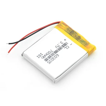 603035 3.7 V, 700 mah Polymer Genopladeligt batteri smart home Li-ion batteri til dvr GPS, mp3-mp4, PSP Bluetooth headset Smart Ur