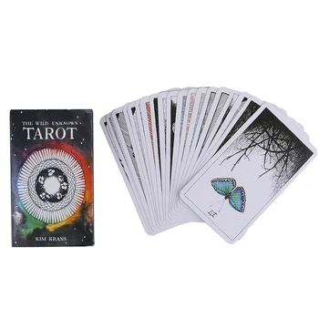 78Pcs/set Vilde Ukendt Tarot Dæk Rytter Oracle Cards Mystiske Dyr Totem Tarot Kortene Dæk 78 Kort, Vejledning - brætspil