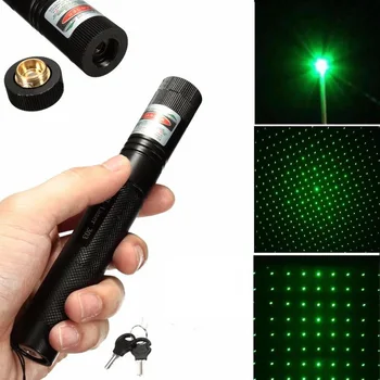 8000 m grøn laser syn rød laser 303 pointer high power udstyr justerbar fokus laser herunder 18650 batteri oplader sæt