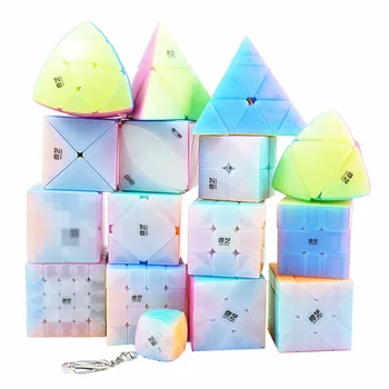 9 typer QIYI Hastighed Akse Fisher Mastermorphix Vindmølle SQ1 X Terning Puslespil Toy børn Børn Gave Toy Unge Voksne Magic Cube Gave