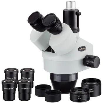 AmScope 3,5 X-180X Trinokulartubus Zoom Stereo-Mikroskop Hoved SM35180T