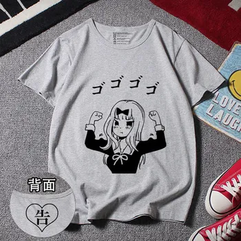 Anime Kaguya-sama: Kærlighed Er Krig Kaguya Shinomiya cosplay T-shirt Mode t-shirt i Bomuld Mænd Tees toppe