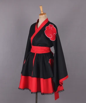 Anime Naruto Shippuden Sex Reversion Kimono Lolita Kjole Naruto Akatsuki Cosplay Kostume Kvinder, Kvindelige Japan Style Kjoler