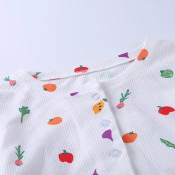 ArtSu Sexet O Neck langærmet Tshirt Frugt Print-Knappen Crop Top 2020 Efteråret Kvinder Slanke Søde Harajuku-Shirt Mode Toppe TS28041