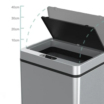Automatisk Pressless ligent Induktion Motion Sensor Køkken Trash Kan Brede Åbning Sensor Affald Affald Bin