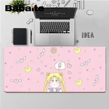 Babaite Høj Kvalitet Pink Sailor Moon Anime Tilpasses laptop Gaming mouse pad, Rubber Computer Gaming musemåtte
