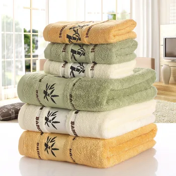 Bambus Fiber Håndklæder Set Home Håndklæder for Voksne Ansigt Håndklæde Tyk Sugende Luksus Håndklæder Toalha De Praia