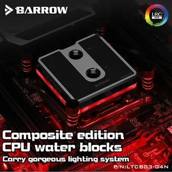 Barrow LTCP03-04N, For Intel Lga115x Composite CPU Vand Blokke, POM/barss Top Valgfri, LRC 2.0 5v 3pin, Microwaterway Blok