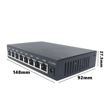 Belysning Beskytte Port 8 Poe 10/100/1000M Industrielle Switch gigabit switch 8 gigabit switch gigabit switch ethernet-switch