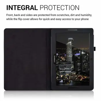 Beskyttende etui til Lenovo A7600 Tablet Cover funda Capa Flip PU Læder Smart bagcover til Lenovo Fanen A10-70F A7600 10.1 Sag