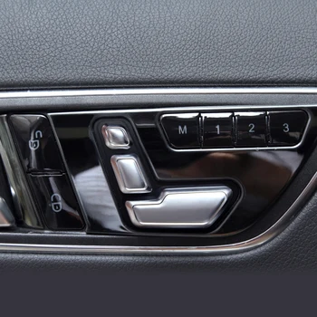 Bil styling Sædet Justere Knappen Dækker Trim Klistermærker til Mercedes Benz GLE W166 ML GL, GLS, X166 Interiør auto Tilbehør