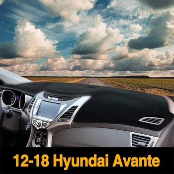 Bilens Instrumentbræt Dækning for Hyundai Elantra Avante 2012 2013 Dash Mat Dashboard-Pad Løber Anti-Uv, Anti-Slip