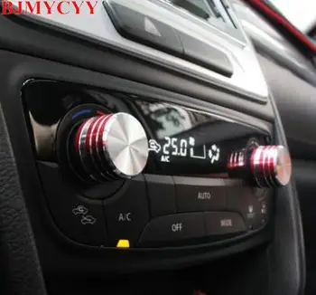 BJMYCYY 2PCS/SET Automotive aircondition justering metal dekoration knop Passer Til Suzuki Vitara 2016