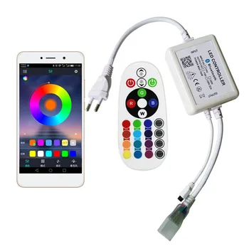 Bluetooth Controller Til RGB LED Strip 220V 24 Nøgler Trådløse IR LED Strip Controller Til 96LEDs 120LEDs LED strip