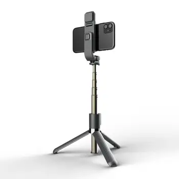 Bluetooth Selfie Holde sig Et stykke Teleskopisk Stativ Telefonen Stå Med LED Fyld Lys Og Bluetooth-Fjernbetjening Til Mobiltelefon
