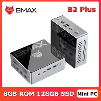 BMAX B2 Plus Mini PC 8GB ROM 128GB SSD Mini Computer Intel Celeron J4115 DDR4 Grafik 400 Quad Core Bluetooth-5.0 RJ45 Win10