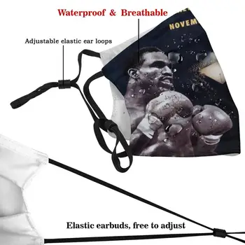 Boksning Holyfield V World Heavyweight Skib Autografer Plakat Print. Ansigt Maske Vaskbart Filter Sommeren Hot Salg Munden Masker