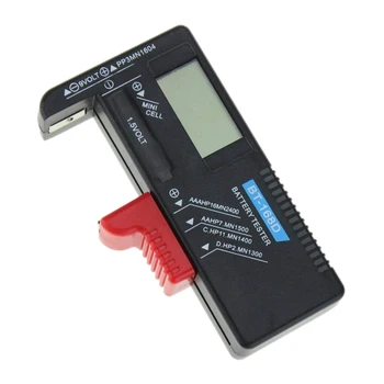 BT-168D Digital Batteri Tester Detektor Kapacitet Diagnostisk Værktøj Volt Checker for Aaa, Aa, C, D, 9V 1,5 V knapcelle Dej