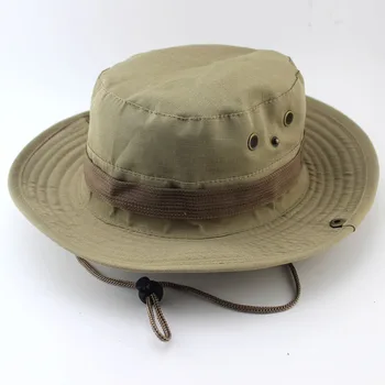 Bucket Hat Safari Boonie Hat Navy Blå Mænd ' s Panama Fiskeri Bomuld Udendørs Unisex Kvinder Sommeren Jagt Bob Solen Fisker Hatte