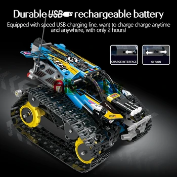 Byggesten Racing Bil Technic Fjernbetjeningen for Kids Legetøj Styr Race Bil Iphone og Android-App ' en Programmerbar klods, MOC 13032 13036