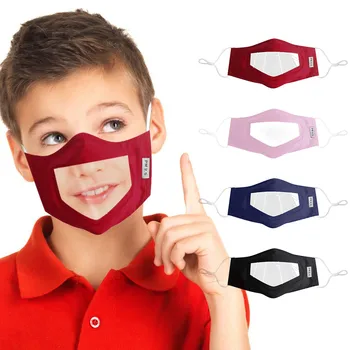 Børn, Voksne M-as-k Med Klart Vindue Synligt Udtryk For Døve Og Hørehæmmede Kostumer Tørklæde Genanvendelige Máscara facial
