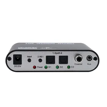 Caldecott Hot 5.1 DTS Audio Gear AC-3 6CH Digital Audio converter LPCM Til 5.1 Analog Udgang 2.1 Digital Lyd Dekoder Til PC DVD