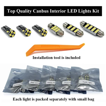 Canbus LED For Toyota Highlander Kluger 2001-2020 Køretøj Bil Loftet Kort Dome Kuffert Pære Lampe Interiør læsesal Lys Kit