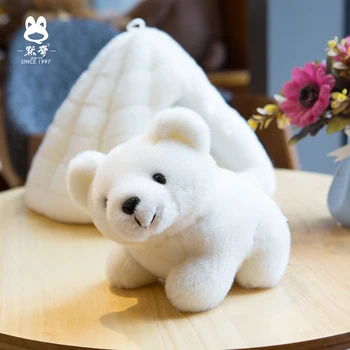 Candice guo plys legetøj udstoppet dukke cartoon animal hvid isbjørn sne den Ice house godnathistorie ven kid fødselsdag gave 1pc
