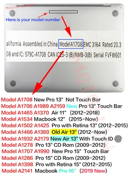 Casual serien Camouflage bærbar tilfælde til Apple MacBook nye Air 11 13,for Nye Mac Pro Retina 12 13 15 tommer med Touch Bar