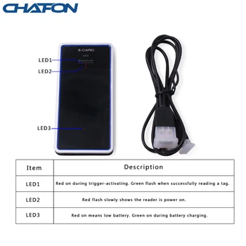 CHAFON 865~868MHz USB-1M rfid bluetooth læser, forfatter støtte ud over Android 4.0-telefonen for lagerstyring