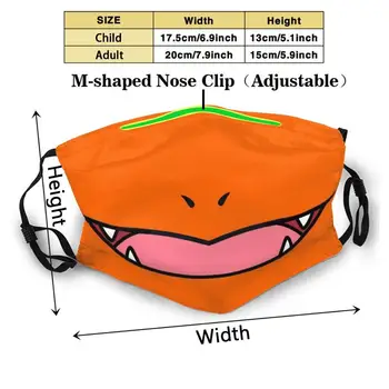 Charme 3d-Print Genanvendelige Munden Maske Vaskbart Filter Anti Støv ansigtsmaske Søde Maske Nørd