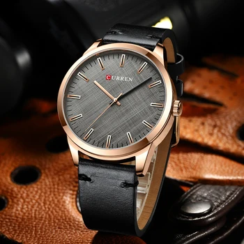 CURREN Mand Ure 2020 Fashion Business Quartz Armbåndsur med Læder Classic Casual Mandlige Ur reloj hombre