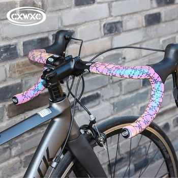 CXWXC Cykelstyr Tape Lys Reflekterende Cykel Bar Tape Cykling Styret Bånd Tilbehør til MTB Cykel