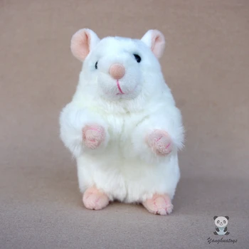 Dejlige Toy Søde Fyld Totoro Dukke Virkelige Liv Plys Hamster Legetøj, Som Børn Mini Hvid Mus Dukker