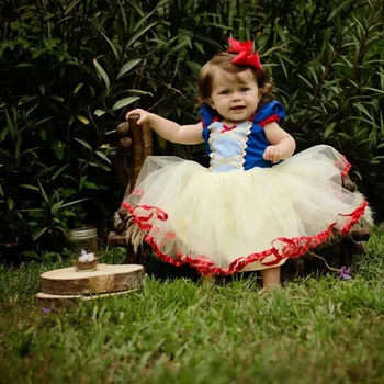 Dekorativ Baby Pige Rolle-spil Kjole Prinsesse Karneval Kostume børn Børn Kjoler Til Pige Party Mærke Tøj Baby Pige Kjole Op