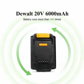 Dewalt Værktøj 18V 6.0 Ah MAX antal XR Batteri Af Erstatning for DeWalt DCB184 DCB181 DCB182 DCB200 20V 5A 18Volt 20 V Batteri