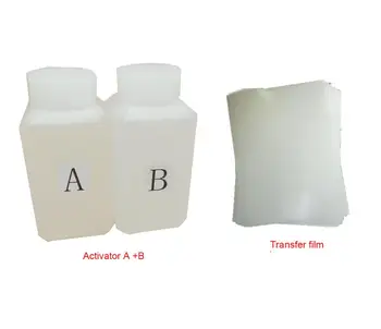 DIY-Test Kit Aktivator A100ml, B 100 ml, A4 Blank Film 10PCS, vand overførsel printing hydrographics film