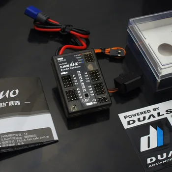 Dualsky S. Hub Duo 18-kanal Power Distributør Power Manager Dual-Modtager Overflødige Turbojet Benzin Drone tilbehør