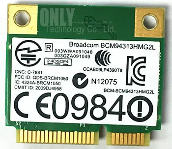 DW1501 Broadcom BCM94313HMG2L WLAN 802.11 n Wireless WiFi Halvdelen Mini-PCI-E-Kort Til Bærbar Interne Netværk Ethernet-adapter