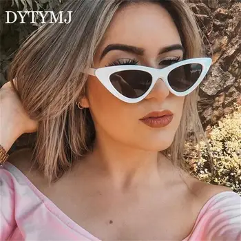 DYTYMJ Vintage Cat Eye Solbriller Kvinder Luksus Brand Designer Solbriller Kvinde Retro Pink Nuancer til Kvinder Briller Gafas De Sol
